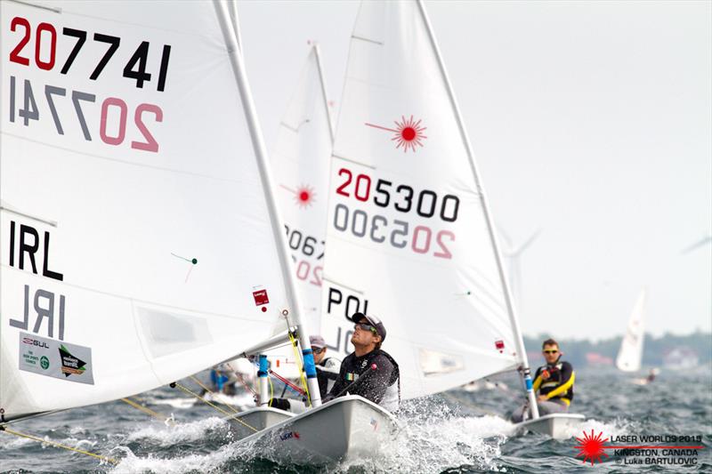 James Espey (IRL) on day 4 of the Laser Standard Men's Worlds photo copyright Luka Bartulovic / SailingShot taken at CORK and featuring the ILCA 7 class