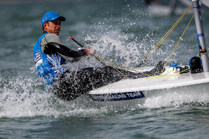 Daniel Whiteley on day 2 of the RYA Youth Nationals - photo © Paul Wyeth / RYA