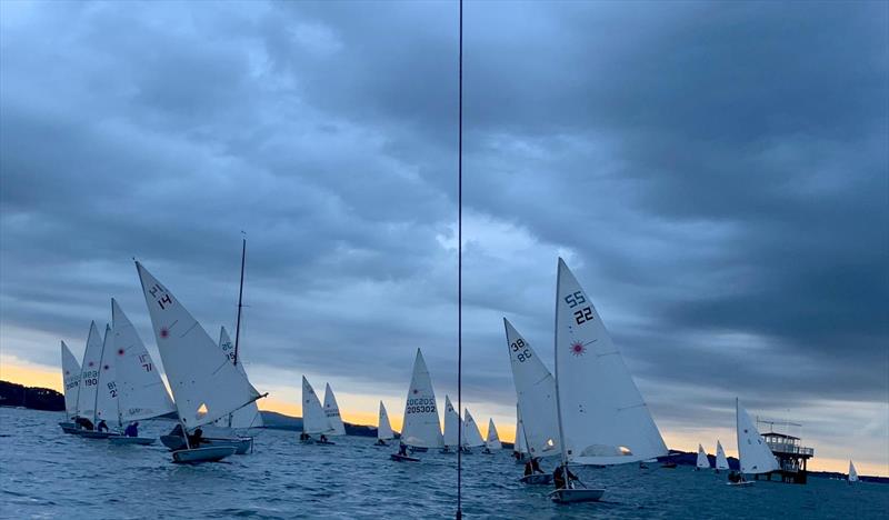 Big Monday for the ILCA / Laser fleet at Parkstone photo copyright Chris Whalley taken at Parkstone Yacht Club and featuring the ILCA 7 class