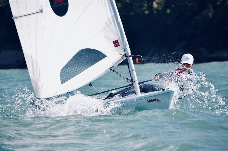 Isle of Wight Youth and Junior Championship Series at Gurnard photo copyright Jenny Preston taken at Gurnard Sailing Club and featuring the ILCA 7 class