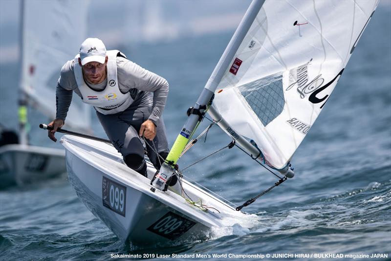 Filip Jurisic leads after day 1 of the ILCA Laser Standard Men's World Championship 2019 photo copyright Junichi Hirai / Bulkhead Magazine Japan taken at  and featuring the ILCA 7 class