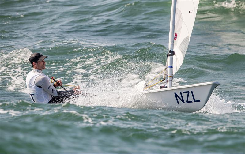 Sam Meech (NZL) - Laser -  Day 1, Olympic Test Event - Enoshima, Japan - August 2019 photo copyright Jesus Renedo / Sailing Energy / World Sailing taken at  and featuring the ILCA 7 class