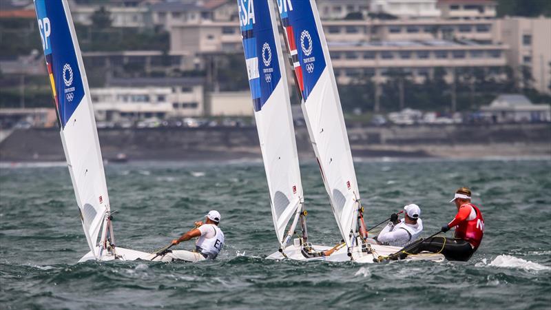 Tokyo2020 - Day 2 - July, 26, - Enoshima, Japan - Laser - Race 2 photo copyright Richard Gladwell - Sail-World.com / nz taken at Royal New Zealand Yacht Squadron and featuring the ILCA 7 class