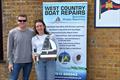 Simon and Katie Horsfield, overall winners - West Country Boat Repairs 2000 class Millennium Series at Castle Cove © Jay Whitehead