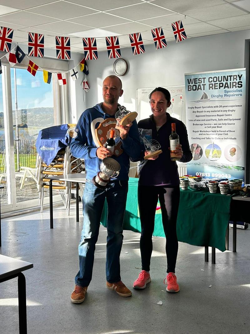 Paul Cullen and Verity Hopkins win the 2000 class Inland Championship at Bough Beech  - photo © Lou Dicker