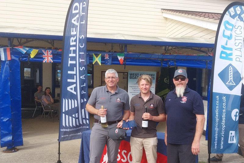 Matt Sargent and Ross Southwell, third overall - West Country Boat Repairs 2000 class Millennium Series round 5 at Stone photo copyright Pete Vincent taken at Stone Sailing Club and featuring the 2000 class