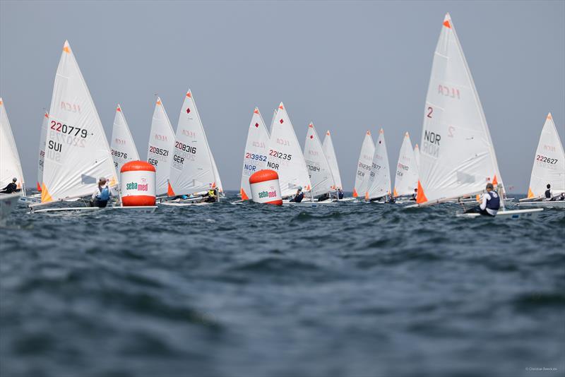 Young sailors are using the ILCA 4 to familiarise themselves with the Olympic sailing disciplines - Kiel Week 2024 photo copyright Christian Beeck taken at Kieler Yacht Club and featuring the ILCA 4 class