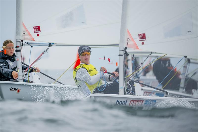 The Swiss Jean Glauser clinched the overall ILCA 4 victory at the Kiel Week with a one-day win in the eleventh and final race - Kiel Week 2024 - photo © Sascha Klahn