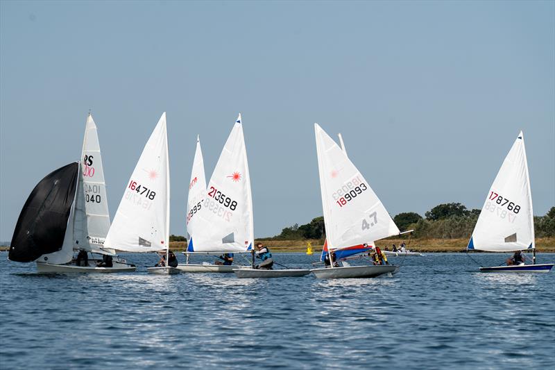 Boats struggling with lack of wind during the last day of the Royal Corinthian Yacht Club Super Saturday 2024 - photo © Petru Balau Sports Photography / sports.hub47.com