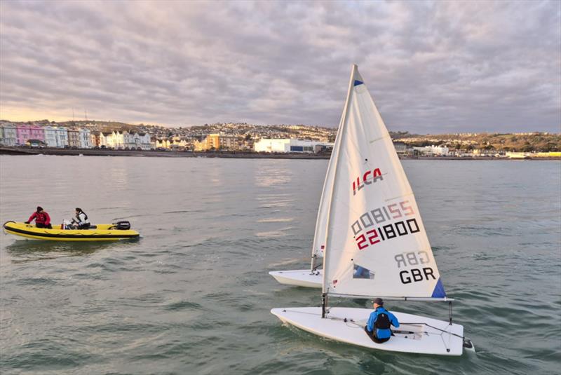 SWYSA Youth Winter Training at Paignton photo copyright Claire Whiter taken at Paignton Sailing Club and featuring the ILCA 4 class