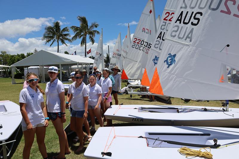 ILCA Solidarity Group at 2025 Nationals photo copyright Queensland ILCA Association taken at Royal Queensland Yacht Squadron and featuring the ILCA 4 class