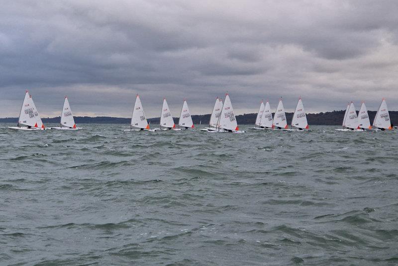 Harken ILCA Youth Open Series event at Royal Lymington photo copyright John Vinycomb taken at Royal Lymington Yacht Club and featuring the ILCA 4 class