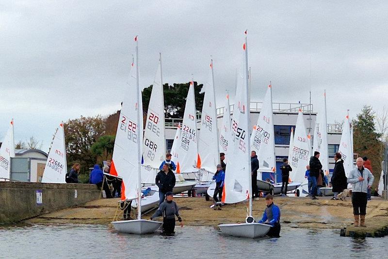 Harken ILCA Youth Open Series event at Royal Lymington photo copyright John Vinycomb taken at Royal Lymington Yacht Club and featuring the ILCA 4 class