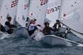 Naomi Ferrissey and George Lane at the top mark - ILCA (Laser) NZ National Championship - Napier - January 2023 © Richard Beauchamp