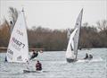 Pre-start maneovers on the windier Sunday during the 2025 Notts County Cooler © David Eberlin