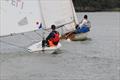 Steve Gaughan and Paul Bannister (Osprey) lead Toby Iglehart early in Race 2 during Solway Yacht Club's Easter River Races © Margaret Purkis