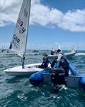 The Performance Academy sailors at the 2025 ILCA 6 Youth European Championships © The Performance Academy