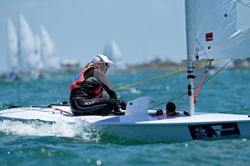 Susannah Pyatt on day 2 of ISAF Sailing World Cup Melbourne - photo © Sport the library / Jeff Crow