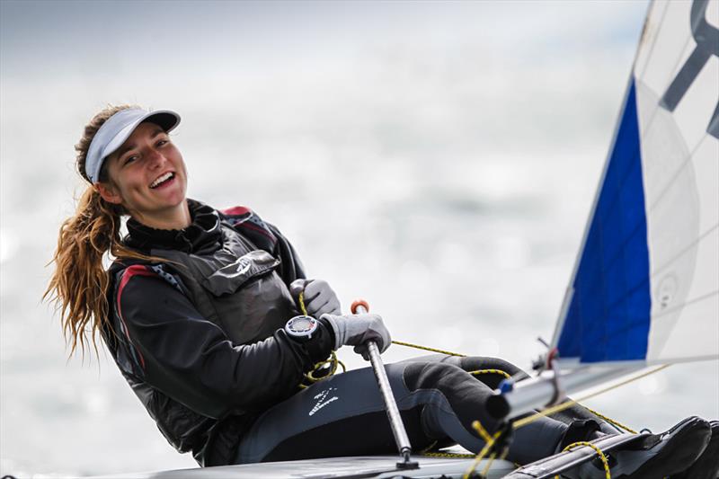 Girl's Laser Radial Gold for Chloe Barr at the RYA Youth Nationals photo copyright Paul Wyeth / RYA taken at Hayling Island Sailing Club and featuring the ILCA 6 class