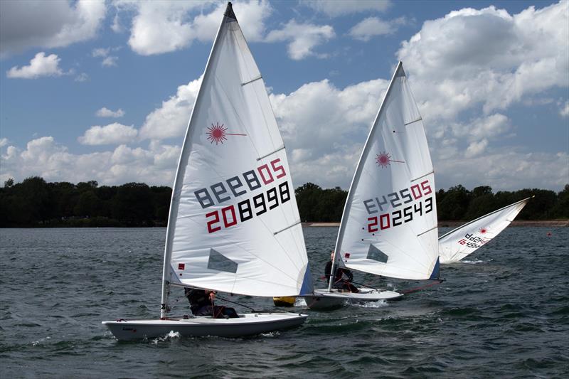 Lasers at Aldenham photo copyright Bryan Forbes taken at Aldenham Sailing Club and featuring the ILCA 6 class