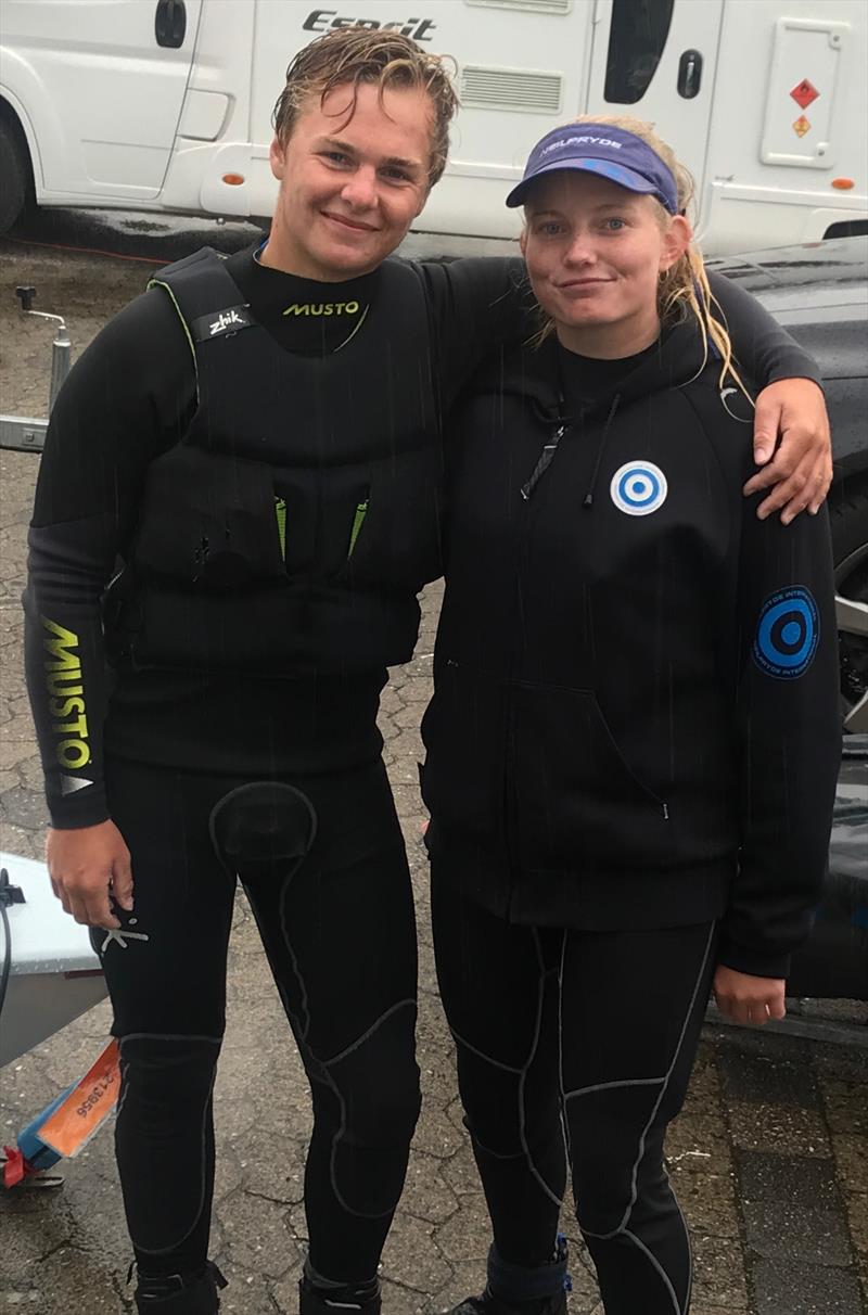 Arthur Fry & Matilda Nicholls at the Laser Radial Youth World Championships in Kiel - photo © Event Media