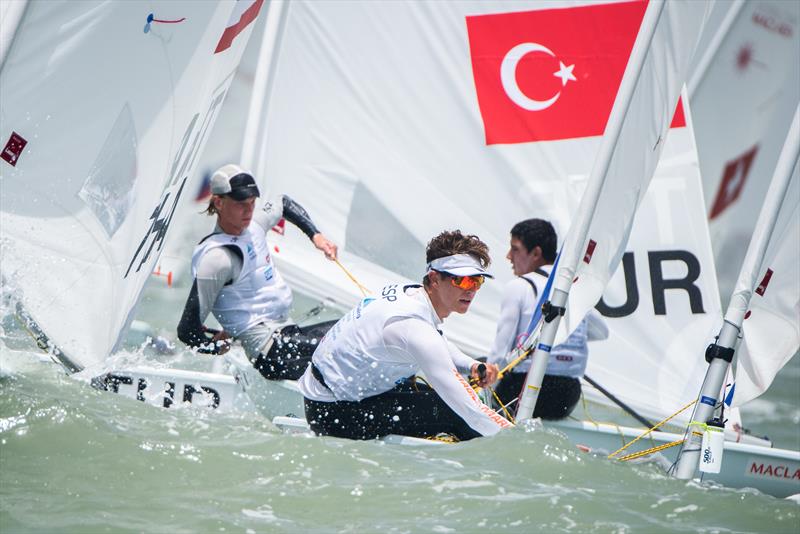 Mens Laser Radial - Day 1, 2018 World Sailing Youth Worlds, Corpus Christi, Texas, USA - photo © Jen Edney / World Sailing