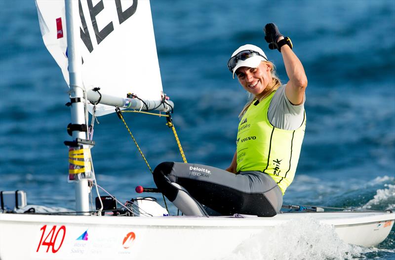 Marit Bouwmeester (NED) - Laser Radial - wins Gold at the Sailing World Cup, Enoshima, Japan photo copyright Sailing Energy taken at  and featuring the ILCA 6 class