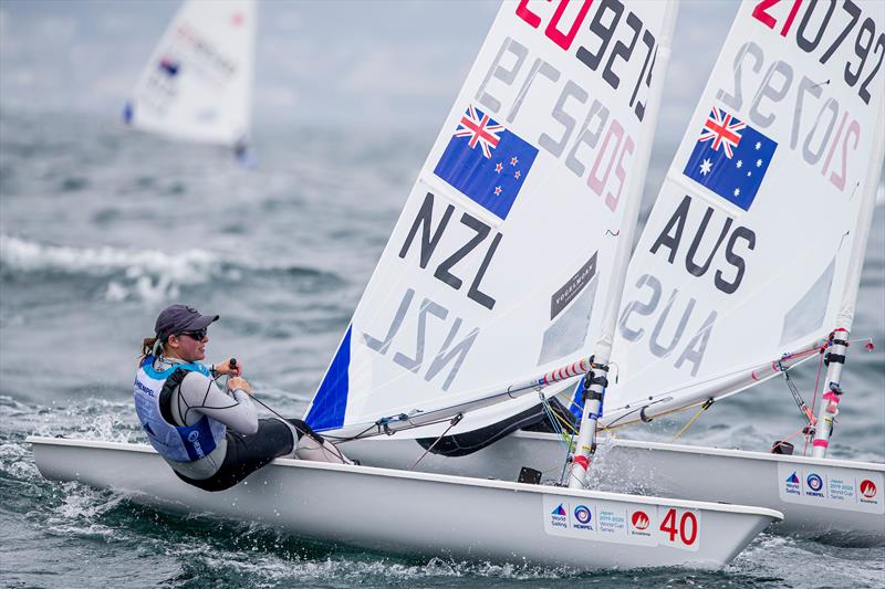 Olivia Christie (NZL) - Laser Radial - Enoshima , Round 1 of the 2020 World Cup Series - August 29, 2019 - photo © Jesus Renedo / Sailing Energy / World Sailing