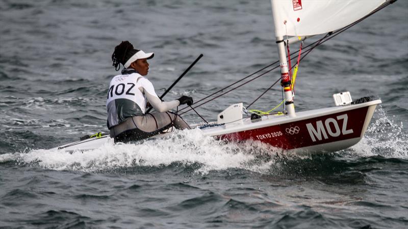 Tokyo2020 - Day 2 - July, 26, - Enoshima, Japan. Womens Laser Radial photo copyright Richard Gladwell - Sail-World.com / nz taken at Royal New Zealand Yacht Squadron and featuring the ILCA 6 class