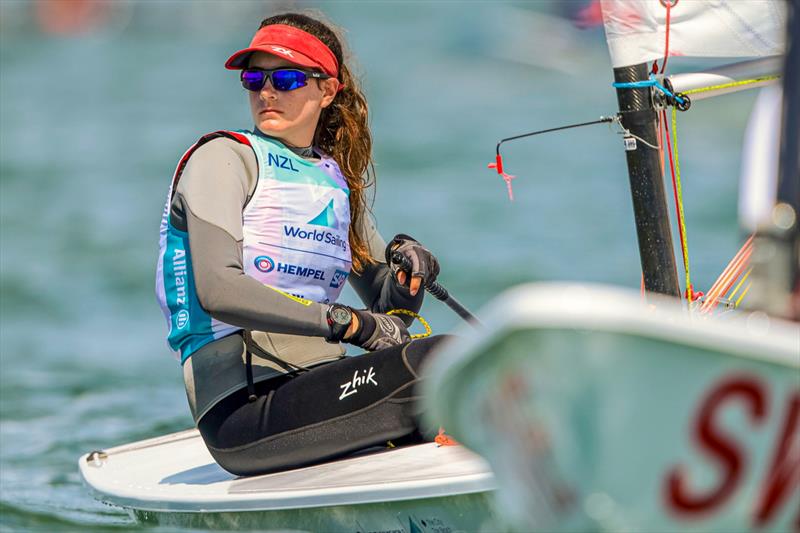 Teaghan Denney (NZL) (ILCA 6) - Allianz Youth World Sailing Championships - Day 2 - The Hague - July 2022 photo copyright Sailing Energy / World Sailing taken at Jachtclub Scheveningen and featuring the ILCA 6 class