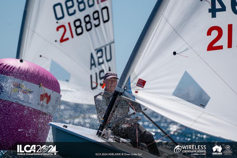 Bill Symes was the winner in the ILCA 6 Legends division - ILCA Masters World Championships at Adelaide - photo © Harry Fisher / Down Under Sail