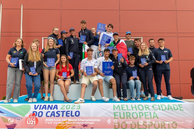 ILCA U21 World Championship at Viana do Castelo, Portugal Prize Giving photo copyright Prow Media taken at Clube de Vela de Viana do Castelo and featuring the ILCA 6 class