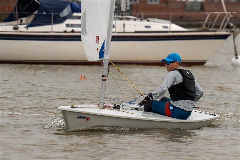 Corinthian Otter Nathan Flynn sits second overnight, after the first day of Burnham Week 2024 - photo © Petru Balau Sports Photography / sports.hub47.com