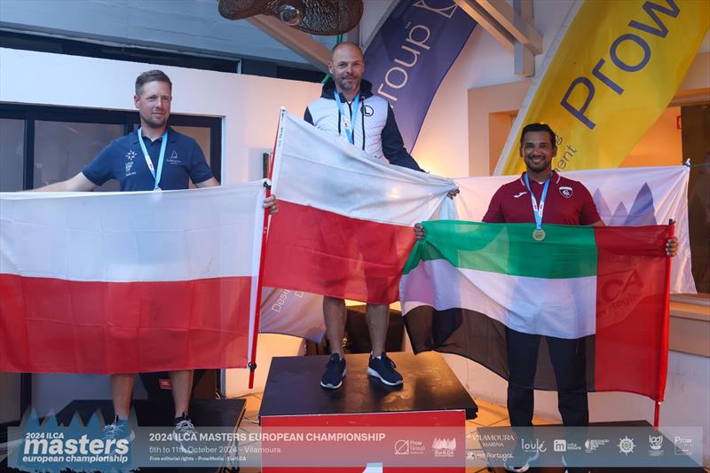 ILCA Masters Europeans at Vilamoura, Portugal Prize Giving photo copyright Thom Touw / Prow Media taken at Vilamoura Sailing and featuring the ILCA 6 class