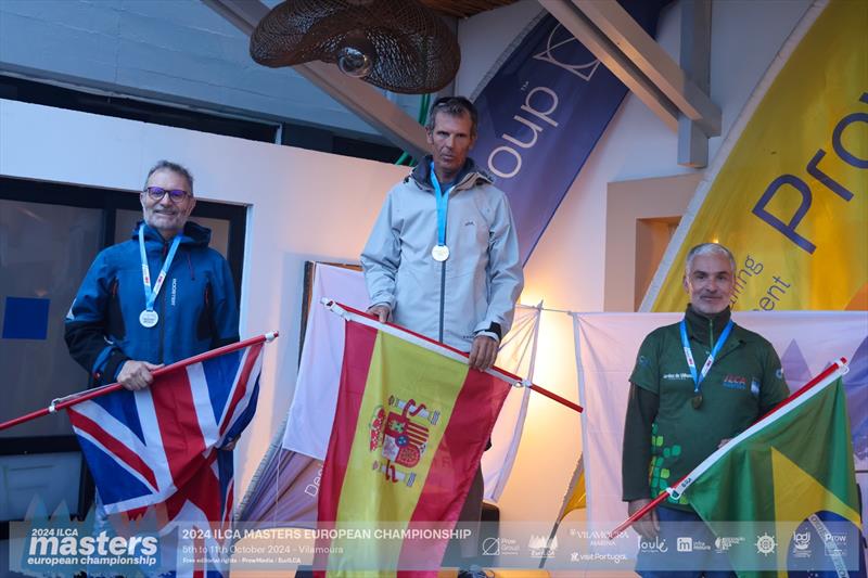 ILCA Masters Europeans at Vilamoura, Portugal Prize Giving photo copyright Thom Touw / Prow Media taken at Vilamoura Sailing and featuring the ILCA 6 class