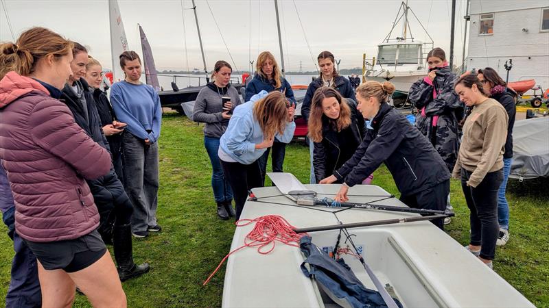 Inaugural ILCA Women's Coaching Day at Queen Mary photo copyright Dave Ellis taken at Queen Mary Sailing Club and featuring the ILCA 6 class