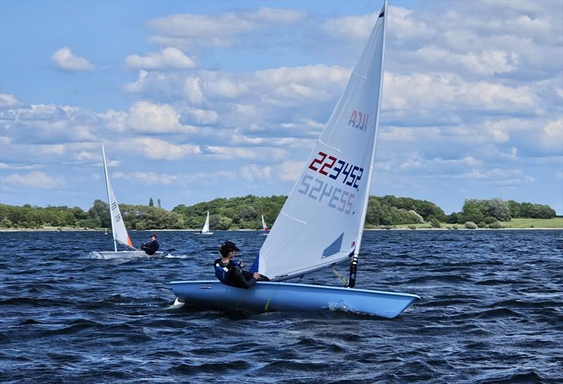Kieran Vanhoutte, second overall - Cambridgeshire Youth League at Grafham Water photo copyright Hilary Talbot taken at Grafham Water Sailing Club and featuring the ILCA 6 class