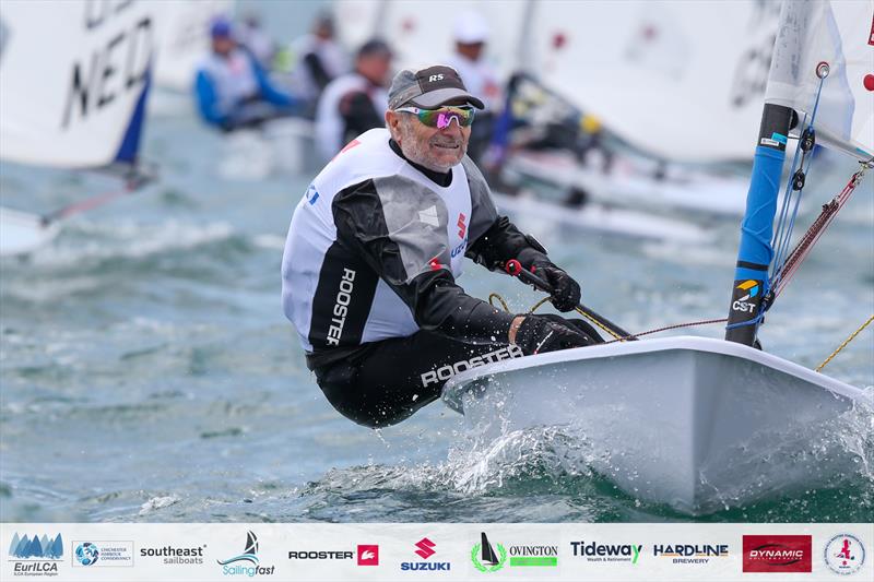 ILCA 6 Grand Master champion, Steve Cockerill - 2025 Suzuki ILCA Master Europeans at Hayling Island final day photo copyright Thom Touw Photography / EurILCA taken at Hayling Island Sailing Club and featuring the ILCA 6 class