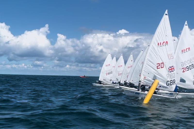 ILCA 6 sailors at the German Europa Cup during Warnemünde Woche - photo © ASC Performance Academy