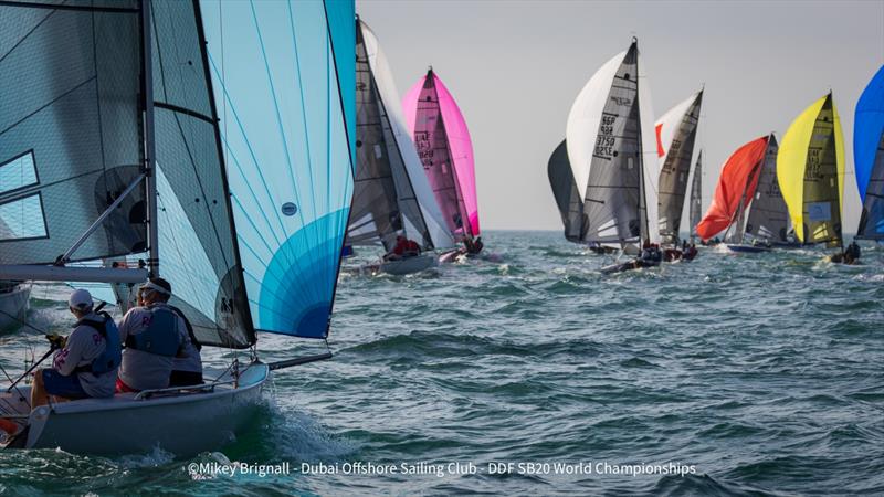 Dubai Duty Free SB20 World Championship day 3 - photo © Mikey Brignall / Dubai Offshore Sailing Club