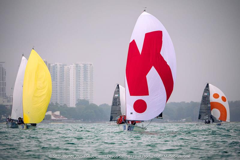 SB20 World Championship 2025 in Singapore - Day 2 photo copyright Matteo Garrone taken at Singapore Sailing Federation and featuring the SB20 class