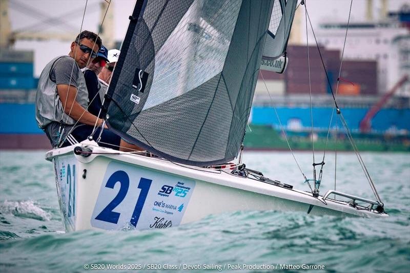 SB20 World Championship 2025 in Singapore - Day 3 photo copyright Anna Zyk / SB20 Class taken at ONE15 Marina Club and featuring the SB20 class