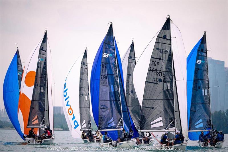 SB20 World Championship 2025 in Singapore - Day 3 photo copyright Anna Zyk / SB20 Class taken at ONE15 Marina Club and featuring the SB20 class