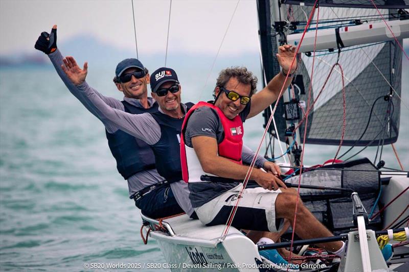 SB20 World Championship 2025 in Singapore - Day 4 photo copyright Peak Production / Viola Devoti and Matteo Garrone taken at ONE15 Marina Club and featuring the SB20 class