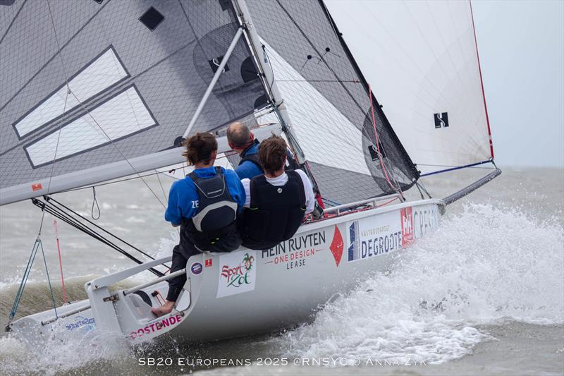 SB20 Europeans 2025 in Ostend, Belgium - Day 1 - photo © Anna Zyk