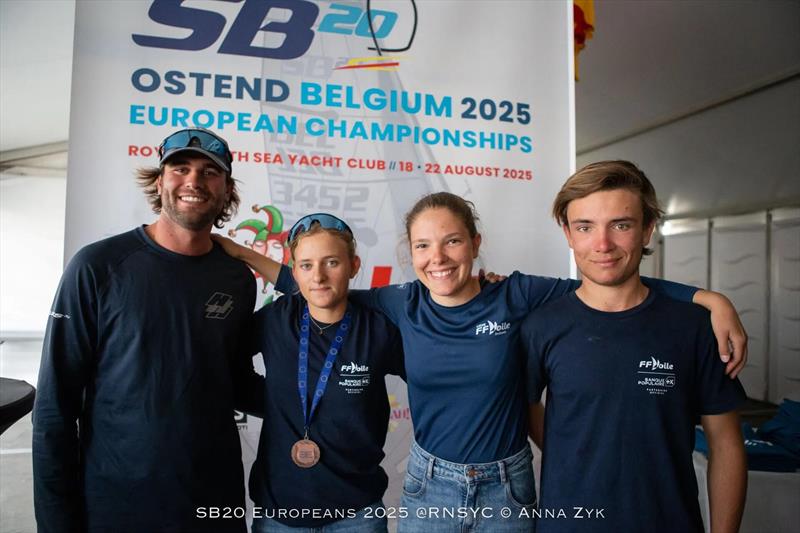 SB20 Europeans 2025 in Ostend, Belgium Prize Giving photo copyright Anna Zyk taken at Royal North Sea Yacht Club and featuring the SB20 class