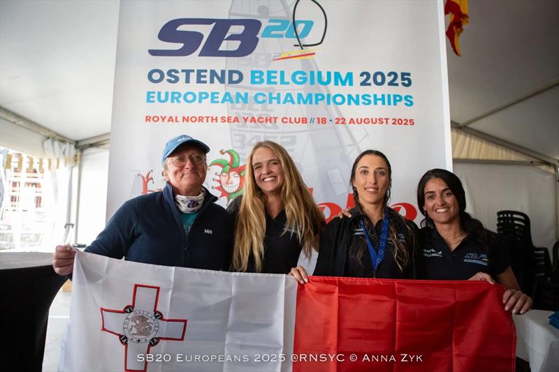 SB20 Europeans 2025 in Ostend, Belgium Prize Giving photo copyright Anna Zyk taken at Royal North Sea Yacht Club and featuring the SB20 class