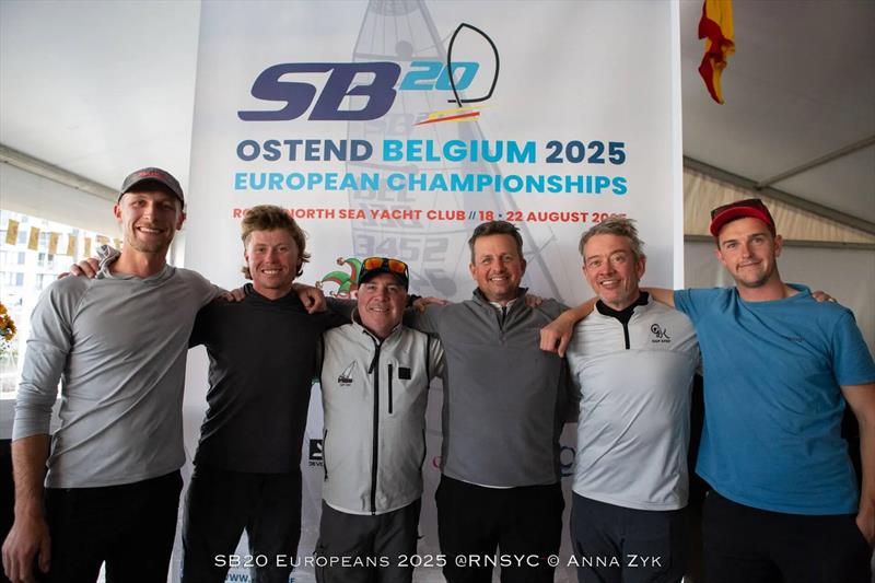 SB20 Europeans 2025 in Ostend, Belgium Prize Giving photo copyright Anna Zyk taken at Royal North Sea Yacht Club and featuring the SB20 class