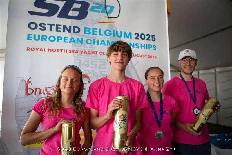 SB20 Europeans 2025 in Ostend, Belgium Prize Giving photo copyright Anna Zyk taken at Royal North Sea Yacht Club and featuring the SB20 class
