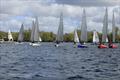 Start line - Lightning 368 Inland Championships at Burghfield &copy; Adrian Hollier